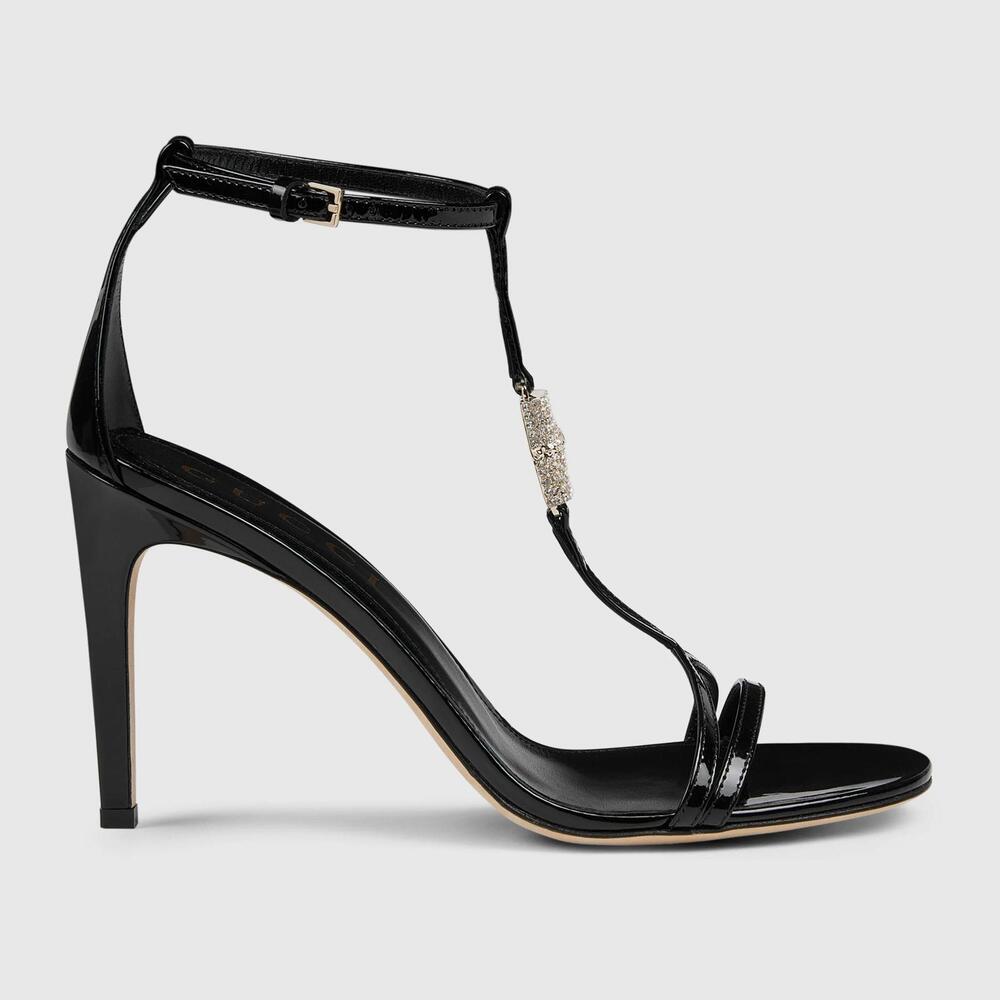 Gucci Bamboo Crystal Sandals(PLEASE REQUEST YOUR SIZE BEFORE PURCHASING)